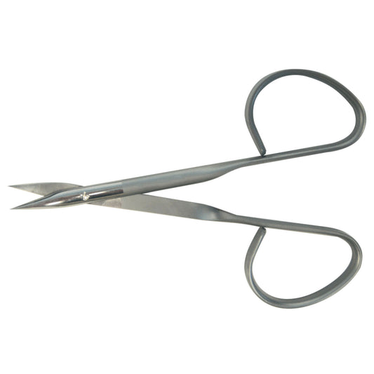 Gradle Eye Suture Scissor, Ribbon Handle, Slightly Curved, Sharp, 3_"