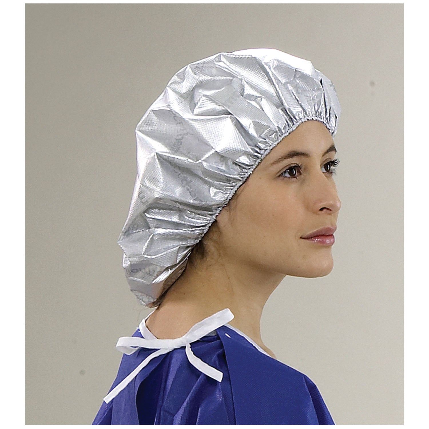Bouffant Cap, Adult, Large, Silver, 100/cs
