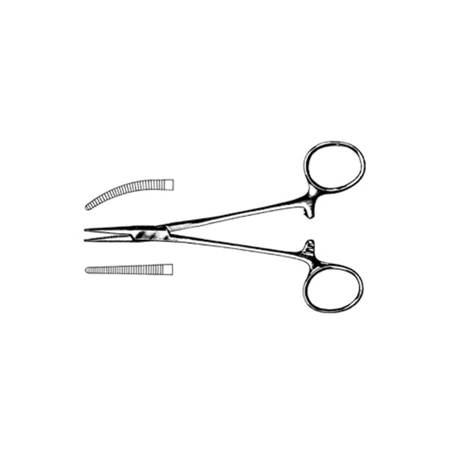 Forceps , Standard Pattern, Curved , 5"