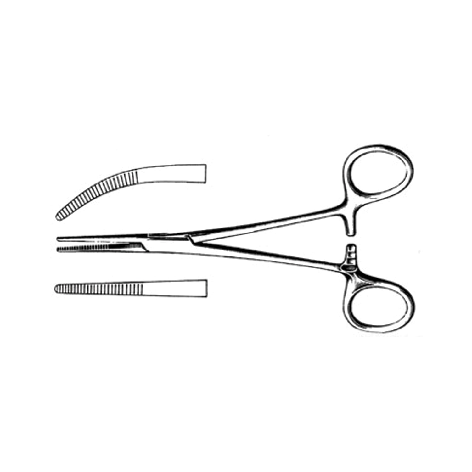 Forceps, Curved, 5_"