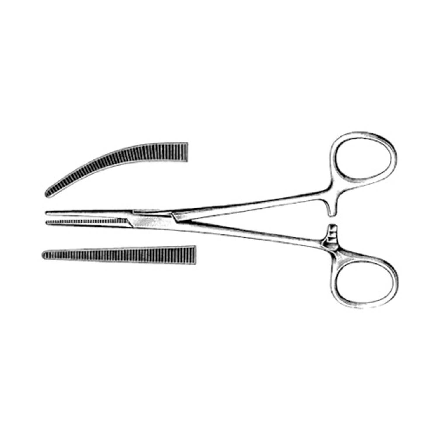 Forceps, Curved, 5_" (14.0 Cm)
