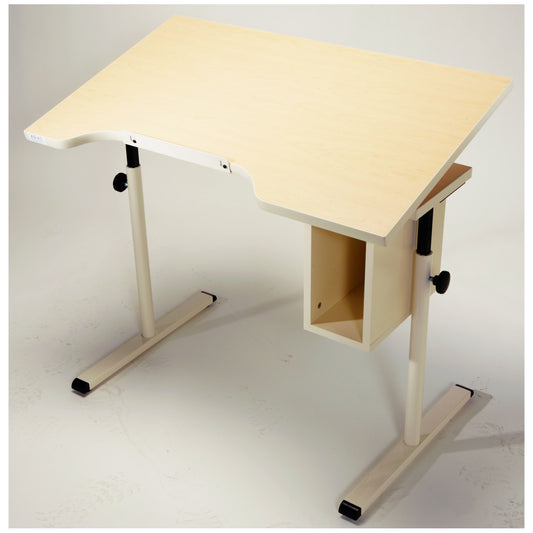 Adjustable Student Desk with Storage & Tilt, 40"L x 24"W, Available in All Finishes, Indicate Color Code (XX) (092949)