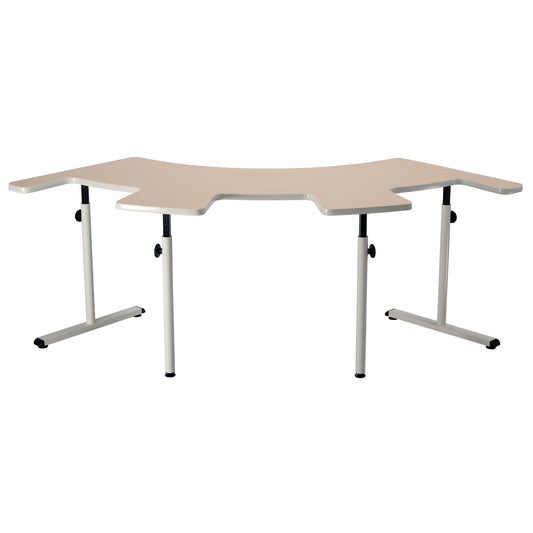 Adjustable Quarter-Round Therashape Table with Comfort Recess, 91"L x 42"W x 28"D, Available in All Finishes, Indicate Color Code (XX)