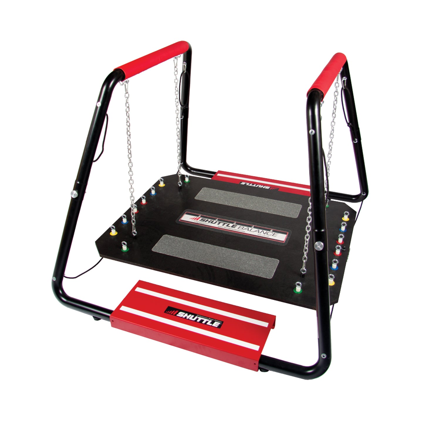 Balance Training Device, Sport Package with Adjustable Suspension Chains, Adjustable Arrestors, Safety Bar Grips, Balance Steps Rail Grips & 50" x 58" Rugged Frame