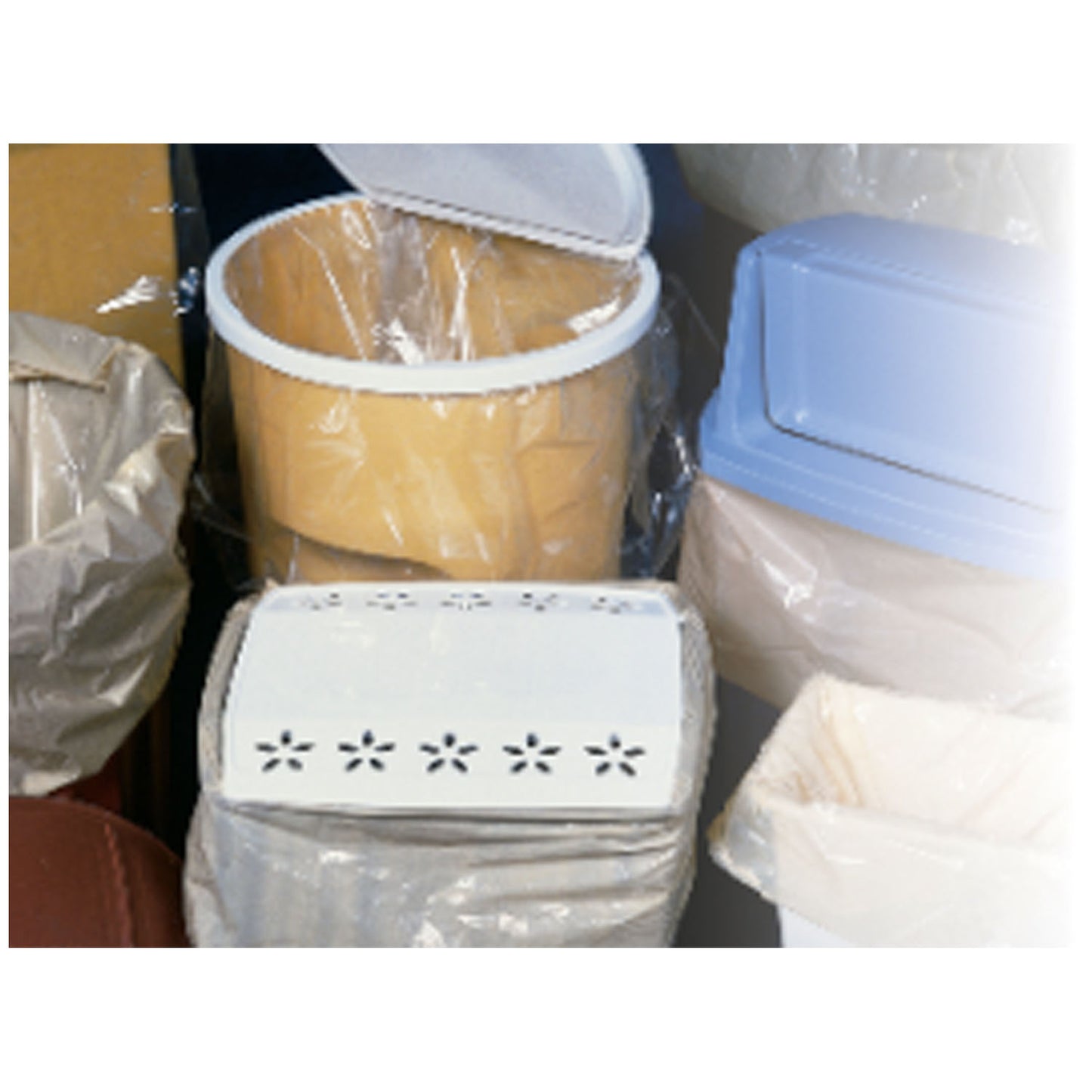 Trash Can Liner, Linear Low Density, X-Heavy Gauge, 55 Gal, Brown, 22" x 14" x 58", 100/cs