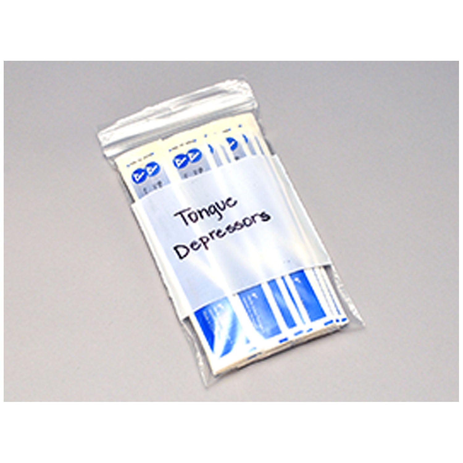 Single Track Seal Top Reclosable Bag, Clear, White Block, 2 mil, 3" x 5", 1000/cs