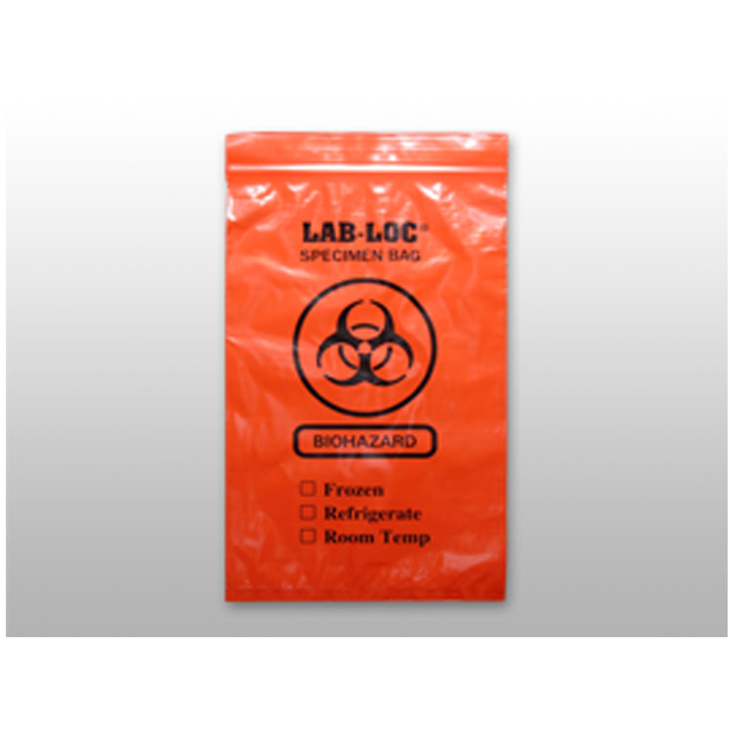 3-Wall Specimen Transfer Bag, Reclosable, Biohazard, Red Opaque, 2 mil, 6" x 9", 1000/cs