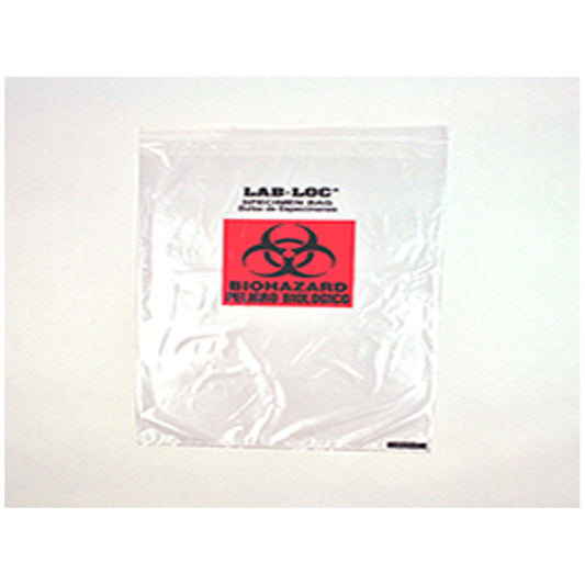 Specimen Bag, Zipper Closure, 3-Wall, Large, 2 mil, 14" x 20", 50 bg/pk, 5 pk/cs