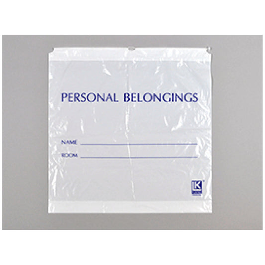Patient Belonging Bag, White Opaque, Drawstring, 1.5 mil, 25" x 26", +3BG, 250/cs