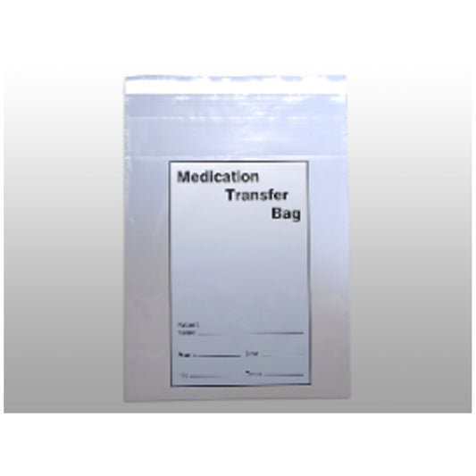 Medication Transfer Bag, Tamper Evident, 2 mil, 8" x 10", 1000/cs