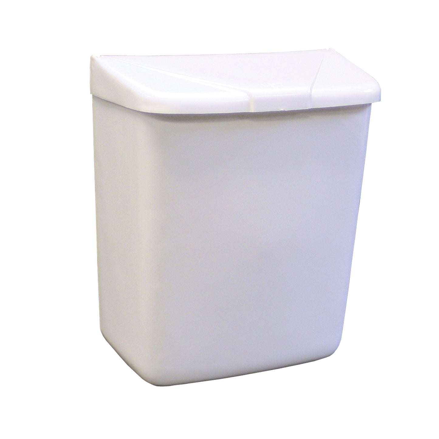 Waste Receptacle, White, ABS Plastic