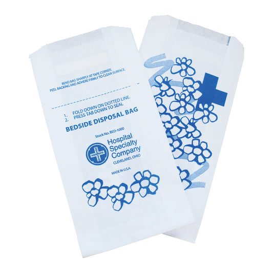 Bedside Bags with Adhesive Strips, 1000/cs