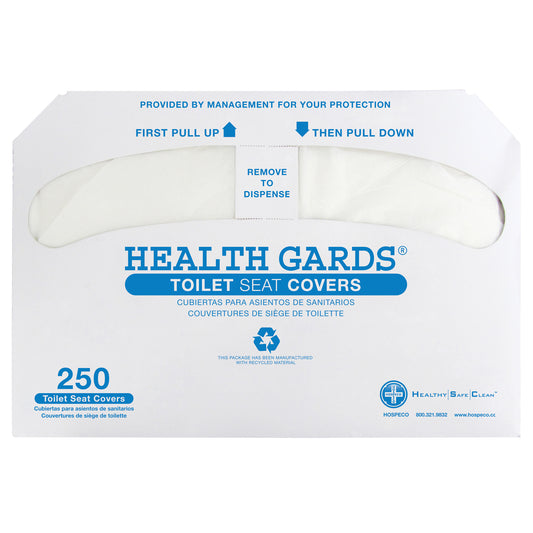 Toilet Seat Cover, Half Fold, 250/pk, 4 pk/cs