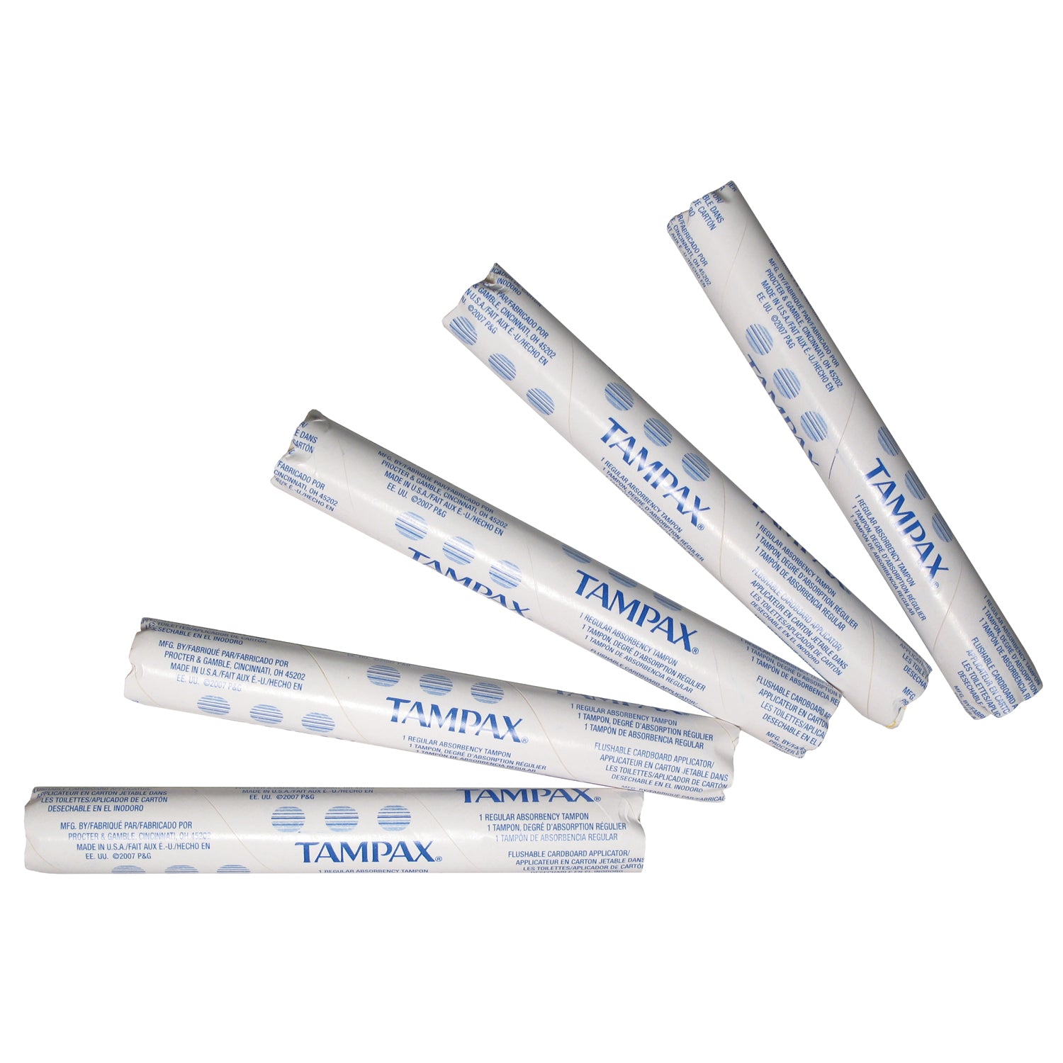 Regular Tampax in Vending Tube, 500/cs