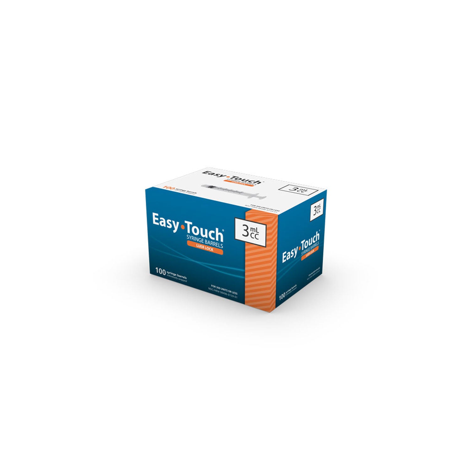 Barrel ONLY, Luer Lock TB, 3mL, 100/bx