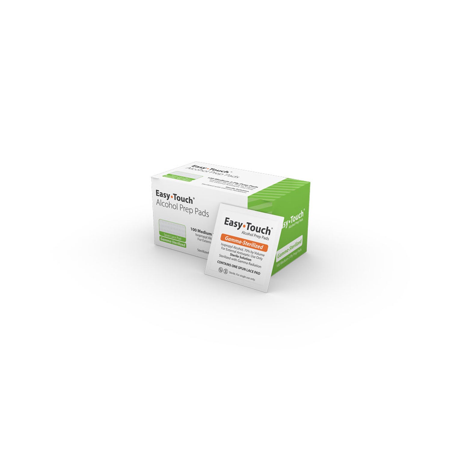 Alcohol Prep Pads, Easy Touch, 100/bx