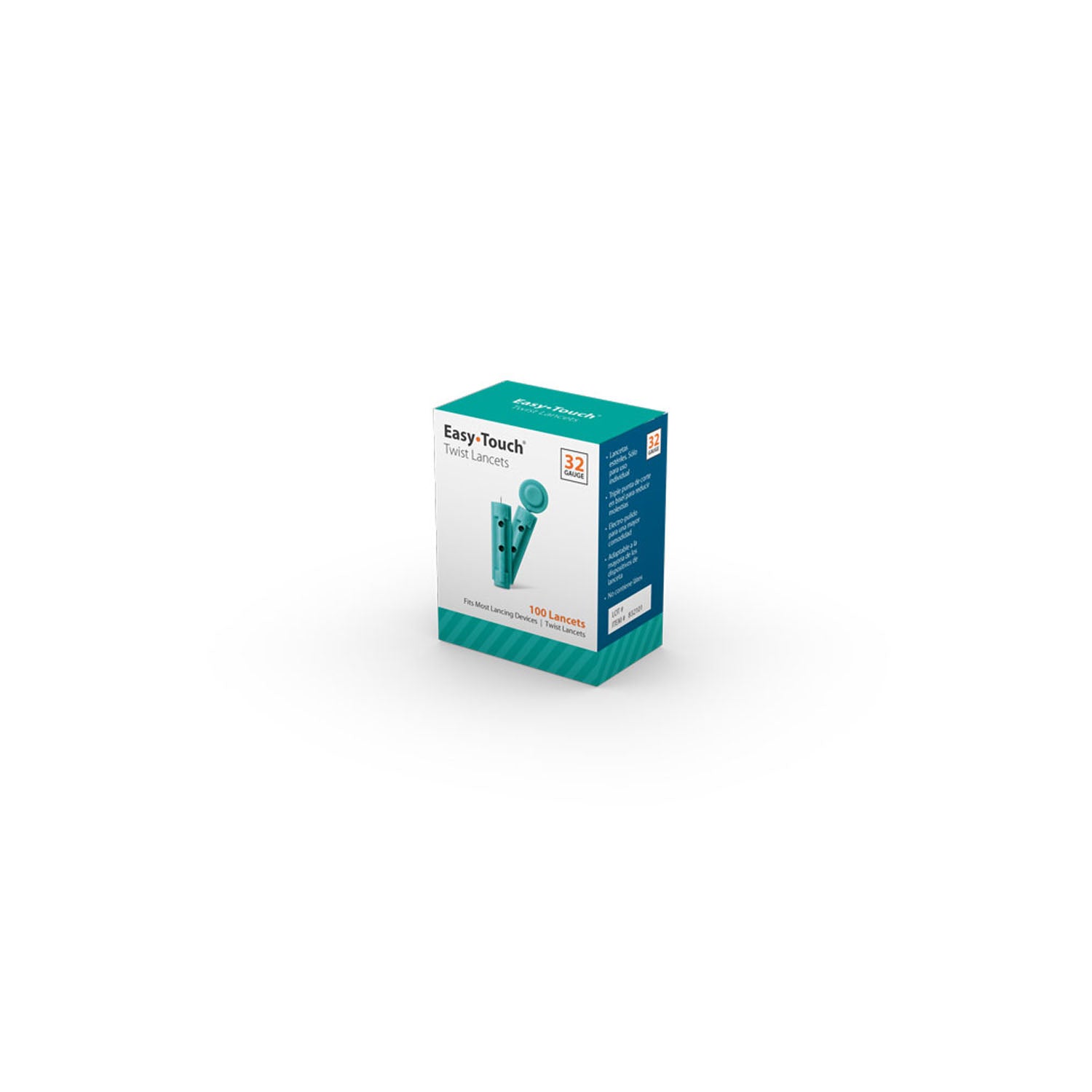 Lancets, Easy Touch, Twist, 32G, 100/bx