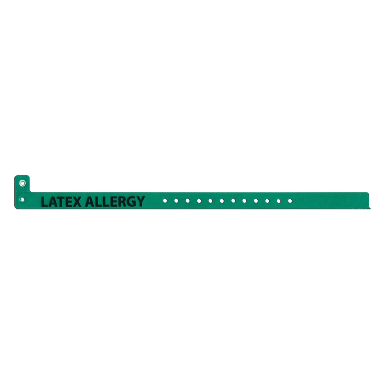 Alert Band CI Narrow, Latex Allergy, Green, 500/bx
