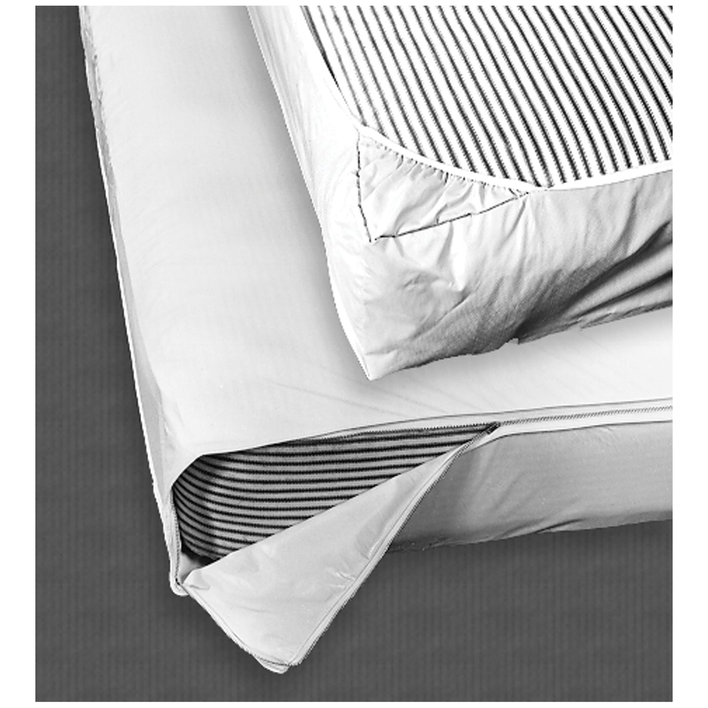 Plastistaff II White Mattress Cover, 4 mil, 36" x 80" x 6"