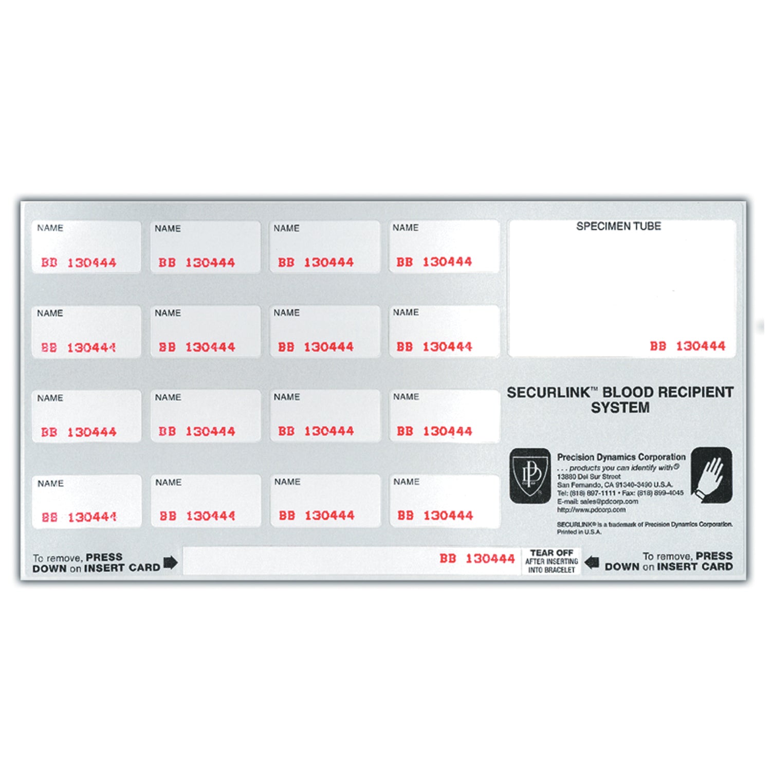 Securlink Form Only, 250/pkg