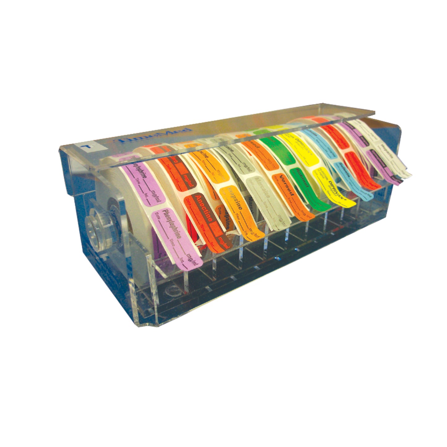 Plastic Multiple Roll Dispensers, Flip-Top Covers & Bottom Suction Cups, For 1" Core Rolls