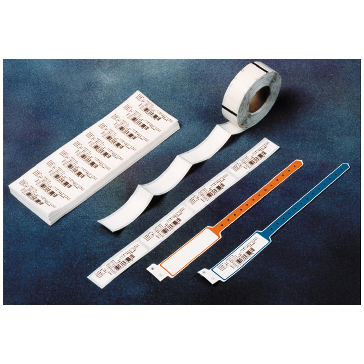 Adult/ Pediatric #5020 Bracelets with #9132 Labels, 2_" x 1", Specify Color: (11) White, (13) Blue, (14) Yellow, (15) Green, (16) Red or (17) Orange, 500/bx with 500 Labels