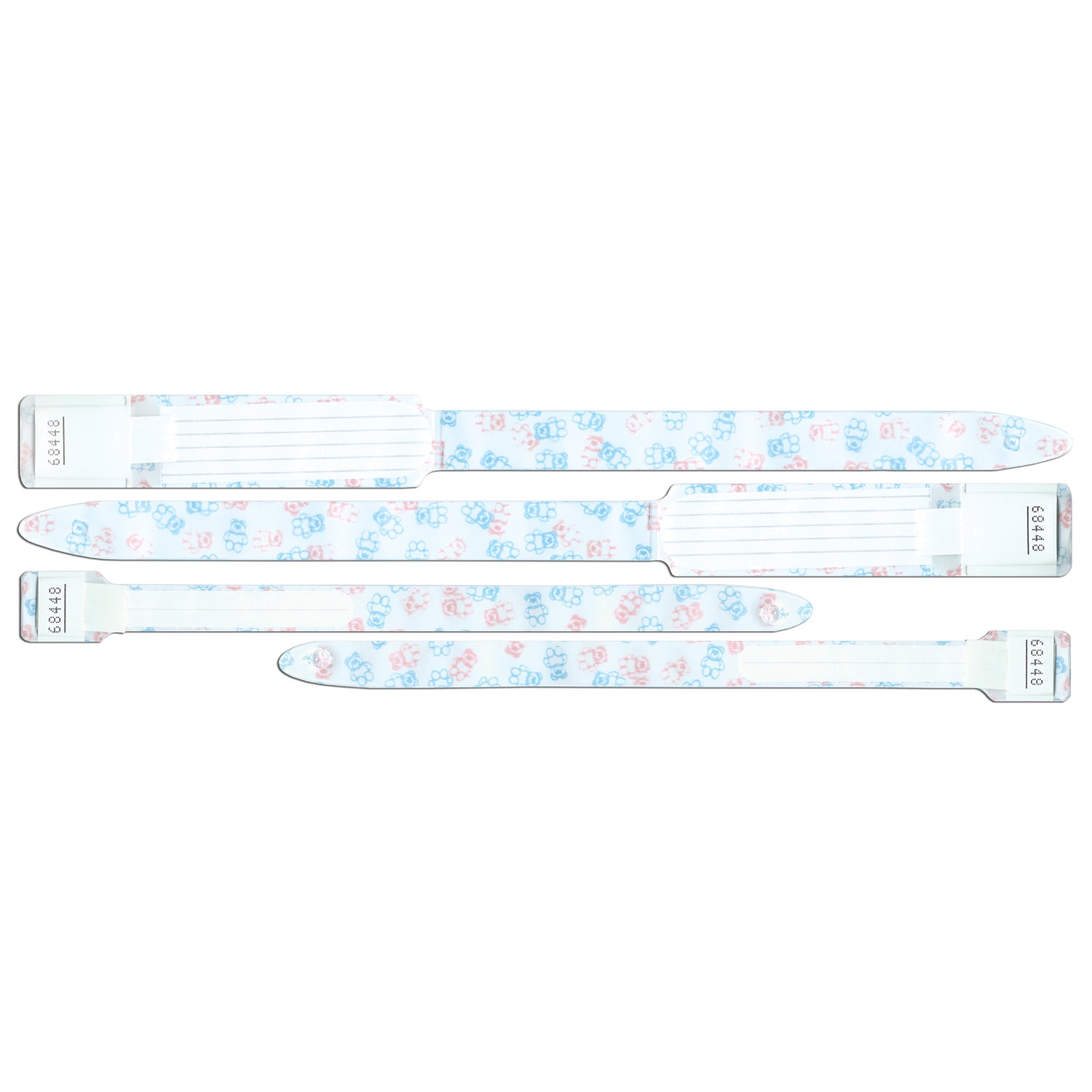 Adult/ Infant ID Bracelet, 4-Part OB, Insert Band Style, Info Area For Adults: 2_"L x 7/8"H, For Infants: 2 5/8"L x 3/8"H, Teddy Bears, 400/bx