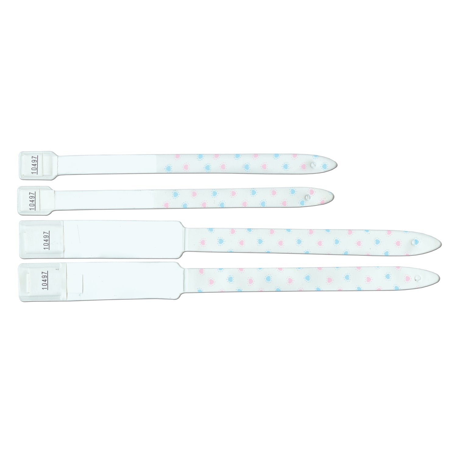 Adult/ Infant ID Bracelet, Uni-Print 4-Part OB, Imprinter Band Style, Info Area For Adults: 3"L x 1"H, For Infants: 2 5/8"L x _"H, Heart, 400/bx