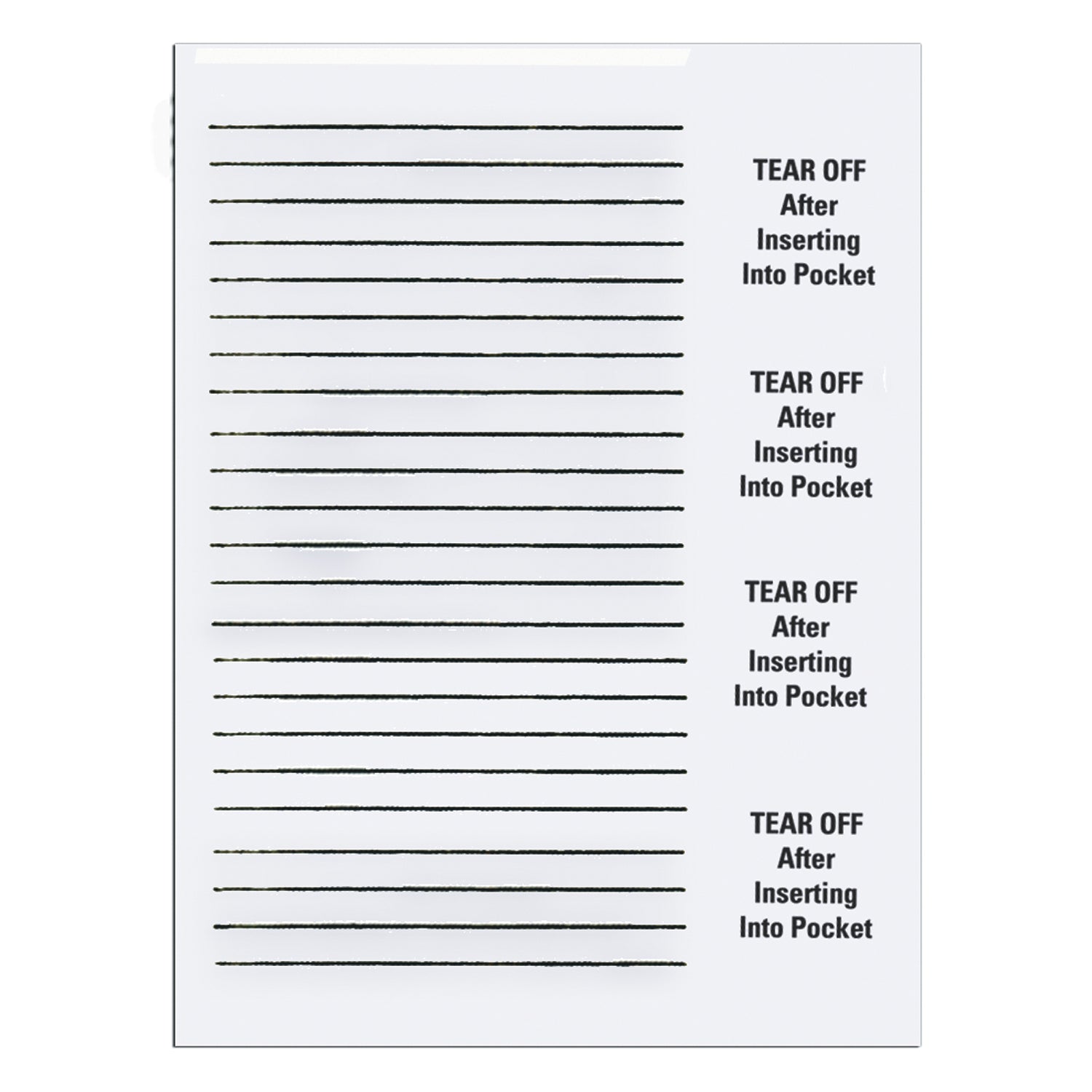 Insert Card Colors Available, Specify Color: (37) White, (38) Pink, (39) Blue, (40) Green, 50/bk (Pricing Subject to Change Based on Color/Style Option) (CALL FOR PRICE)