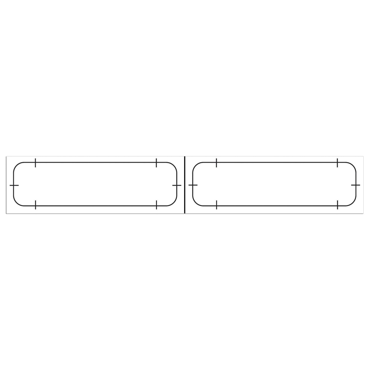 Adult Labels Only, End-to-End On Roll, 3 3/8" x 7/8", White, 1000/bx