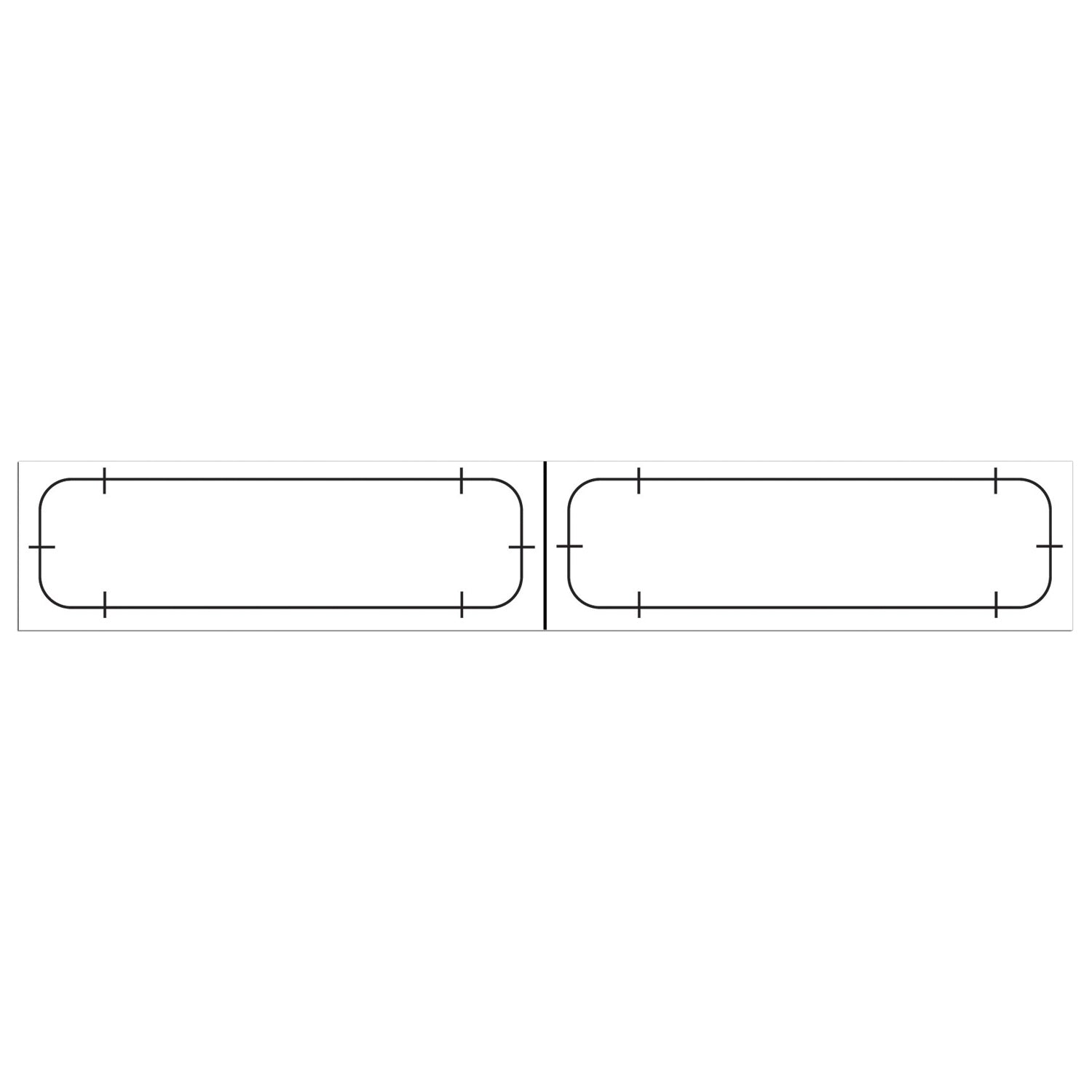 Adult Labels Only, End-to-End On Roll, 3 3/8" x 7/8", White, 1000/bx