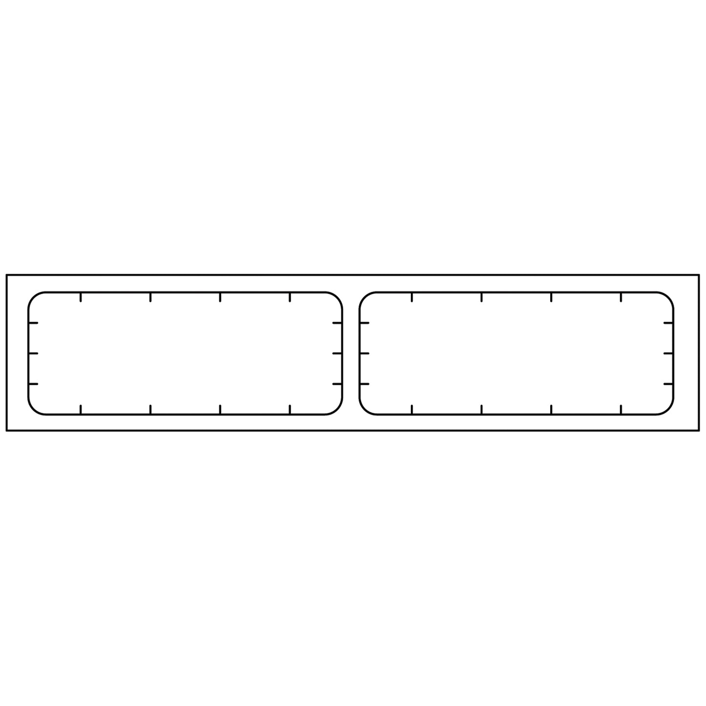 Adult/ Pediatric Labels Only, End-To-End, 2_" x 7/8", White, 1000/bx