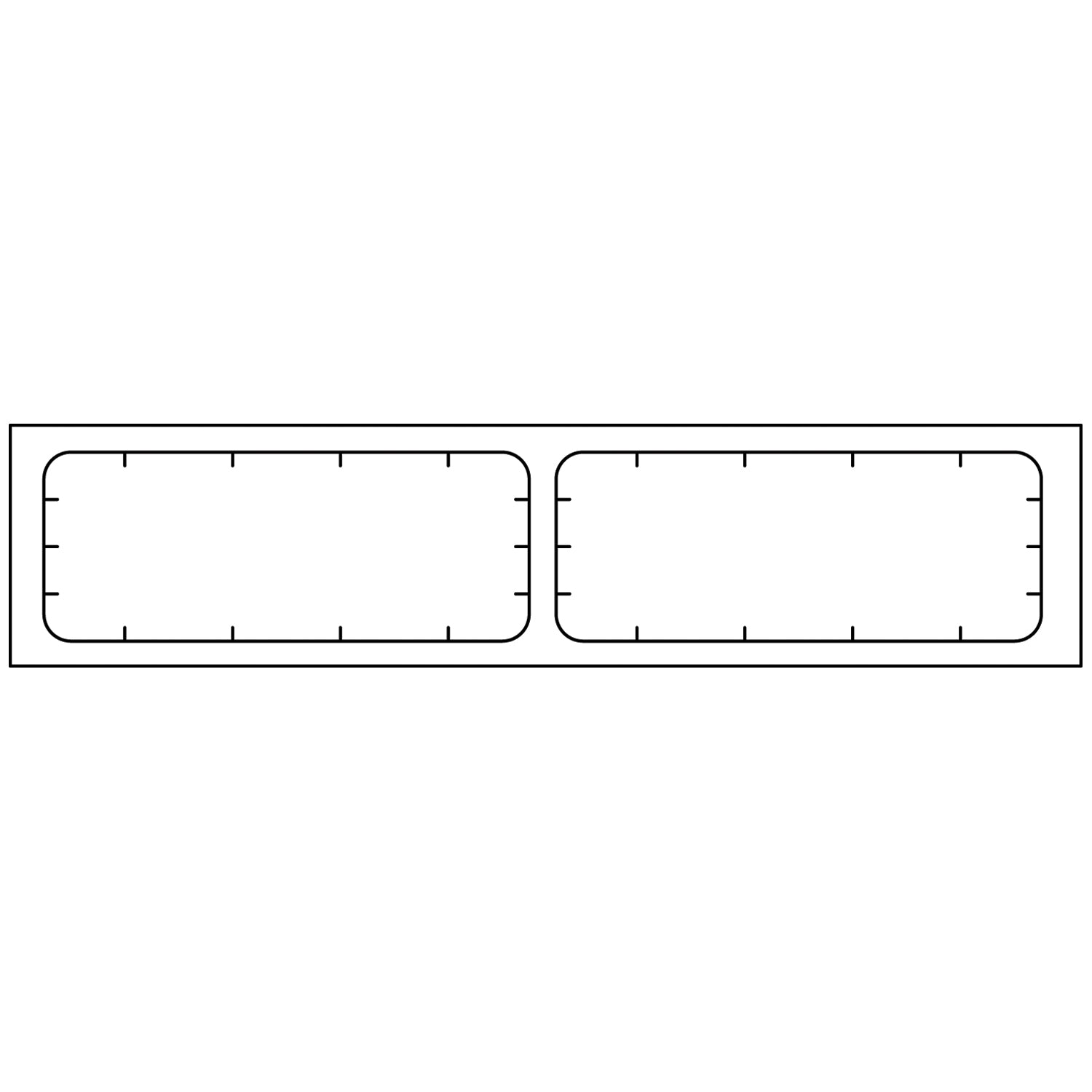 Adult/ Pediatric Labels Only, End-To-End, 2_" x 7/8", White, 1000/bx
