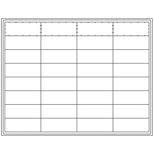 DataMate Plastic Laser Labels - Horizontal, Info Area: 2 5/8" x 1", 30 labels/sheet, 1000/bx