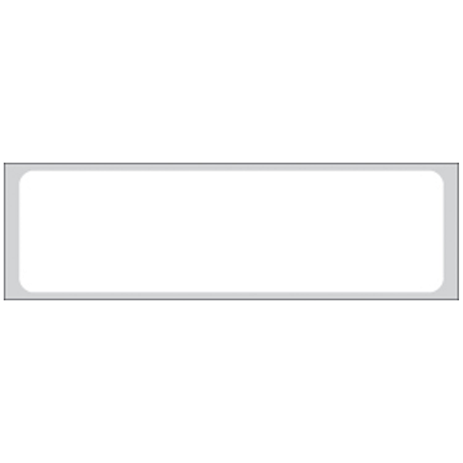 White Labels, 1_" x 3_", Flexible Paperstock, Removable Adhesive, 1,000/rl