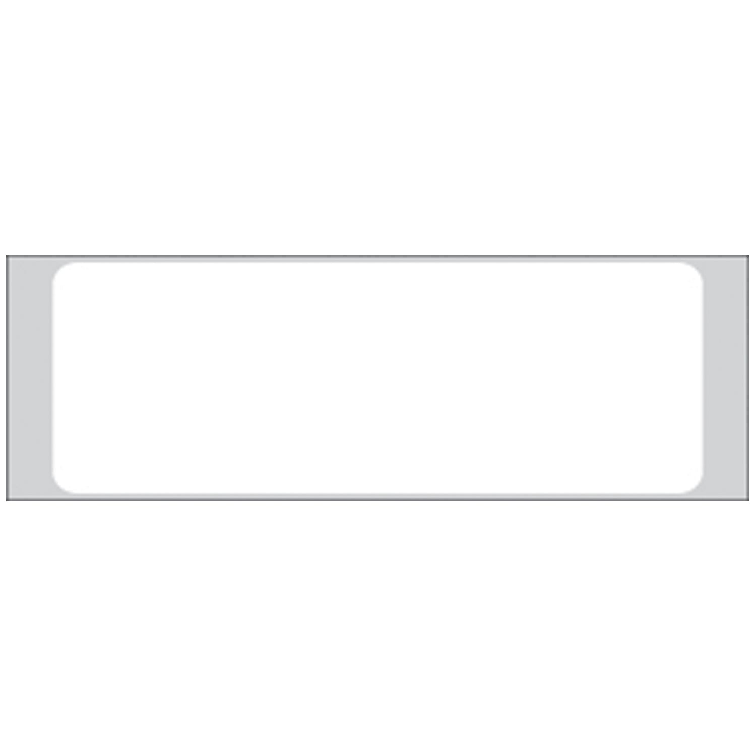 White Labels, 1_" x 3_", Flexible Paperstock, Removable Adhesive, 1,000/rl