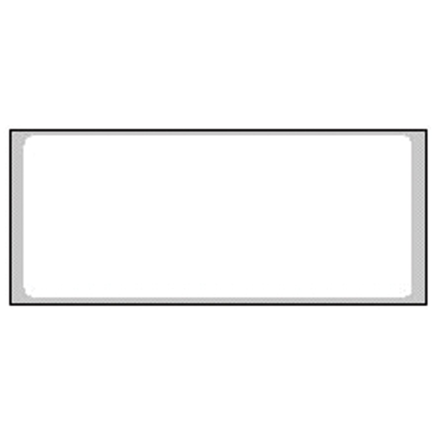 White Labels, 1_" x 3", Flexible Paperstock, Removable Adhesive, 1,000/rl