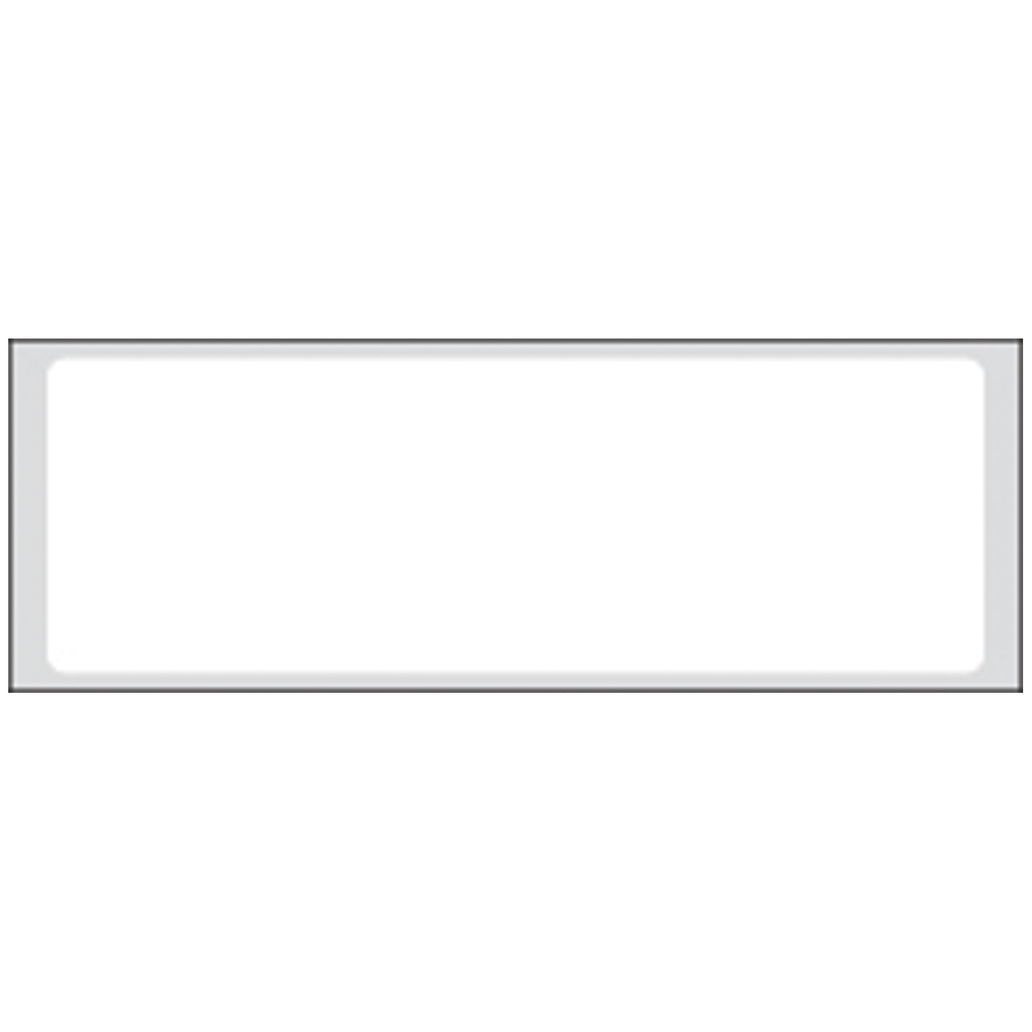 White Labels, 1" x 3", Flexible Paperstock, Removable Adhesive, 1,000/rl