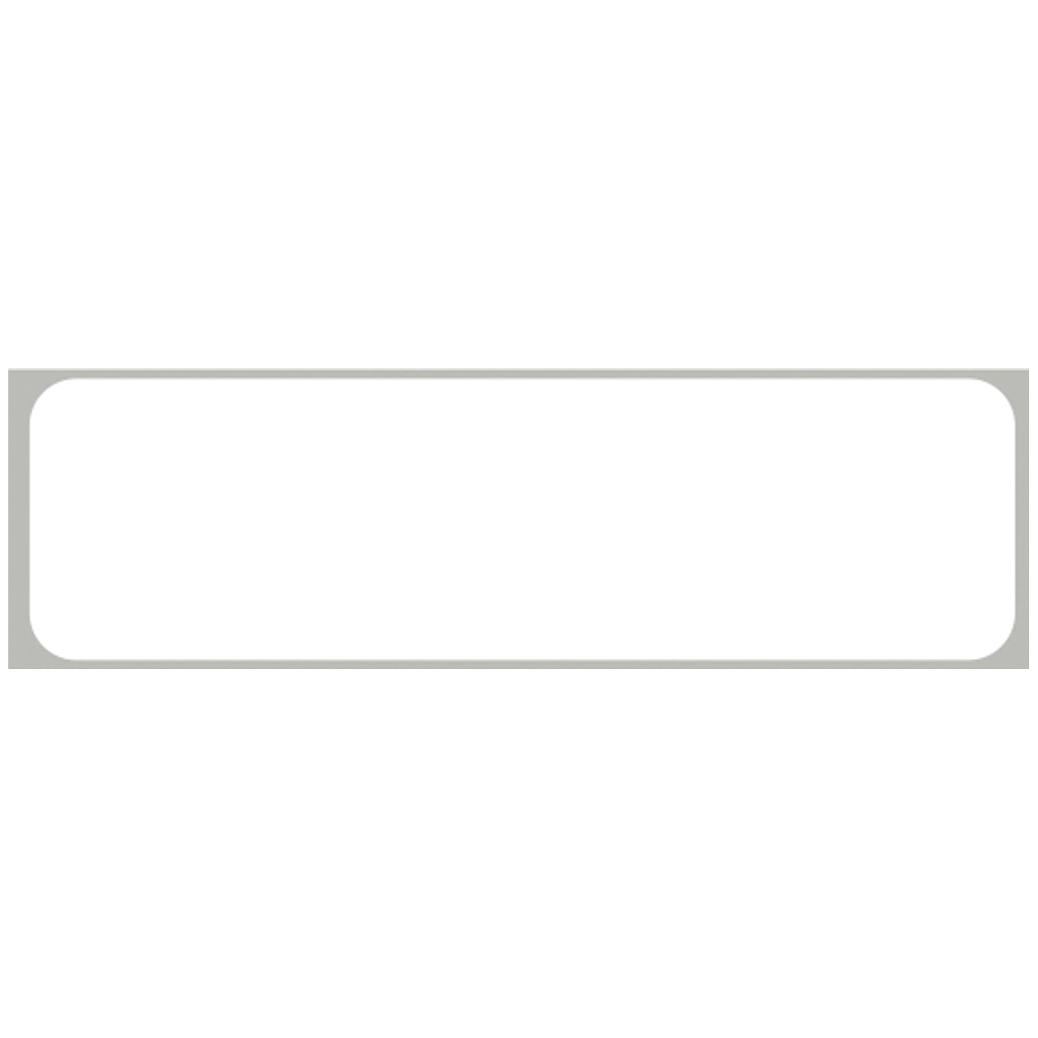 White Labels For Patient ID, 1" x 3_", Smudgeproof Litho Paperstock, Removable Adhesive, 1,000/rl