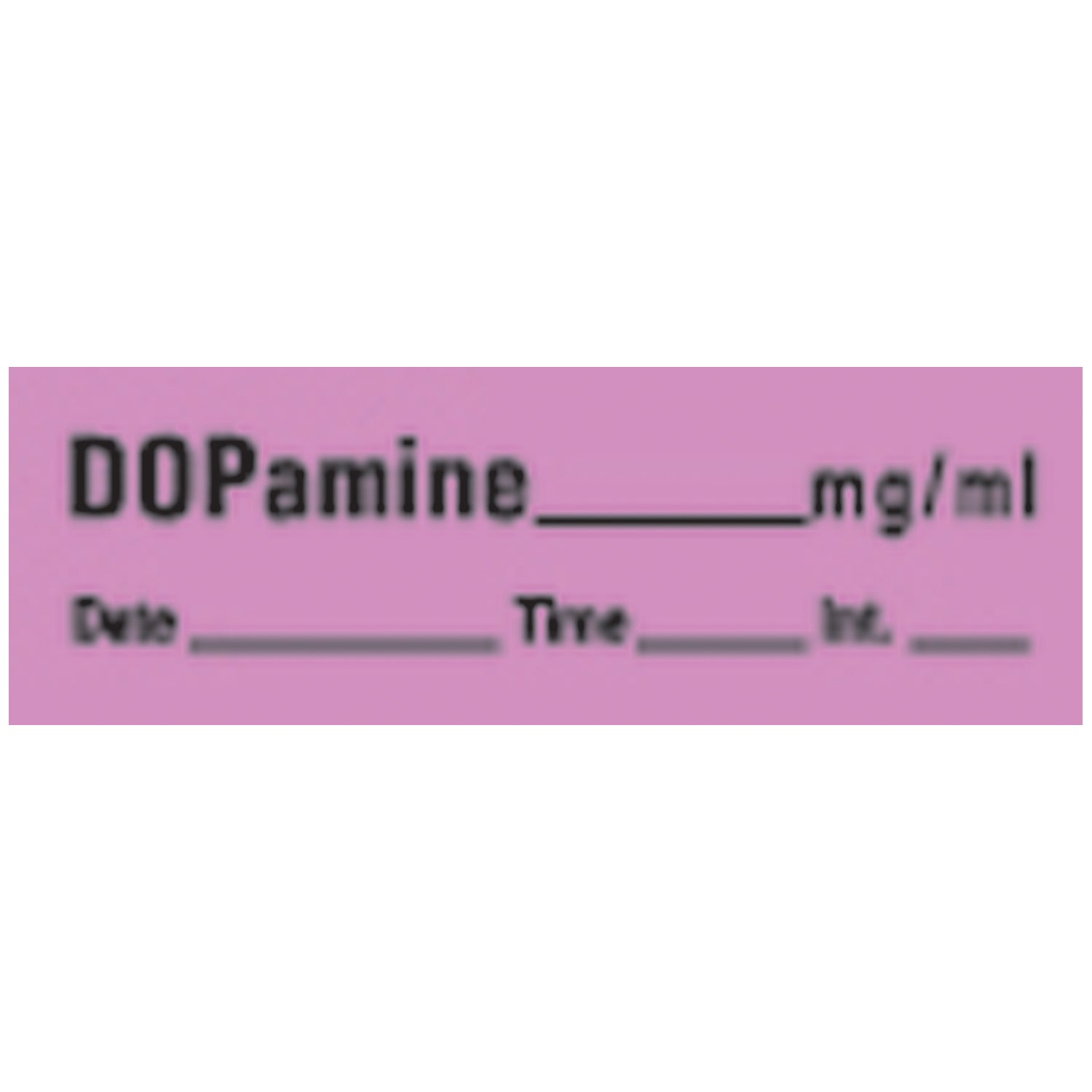 Dopamine Syringe Labels, Violet, 500"/rl