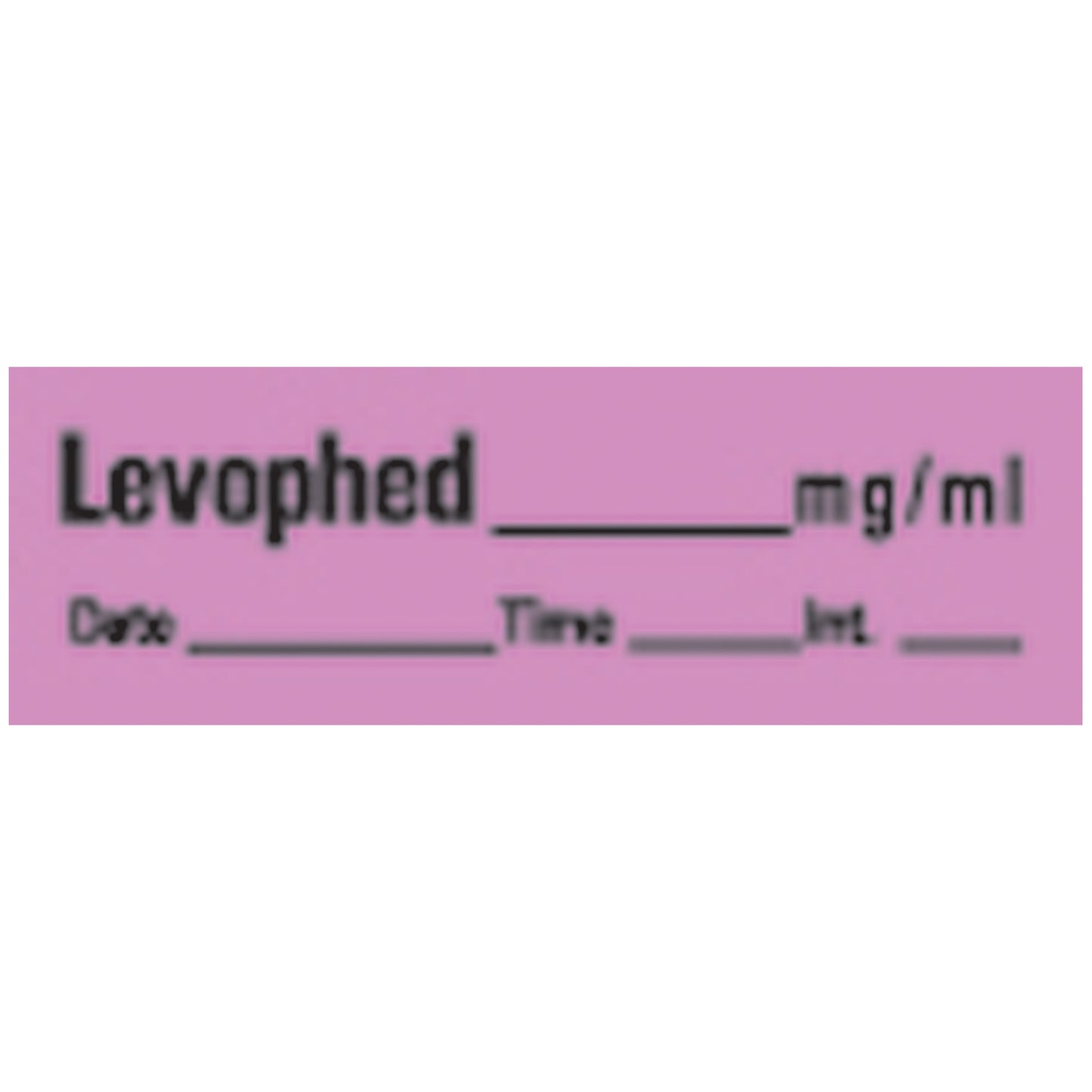 Levophed Syringe Labels, Violet, 500"/rl