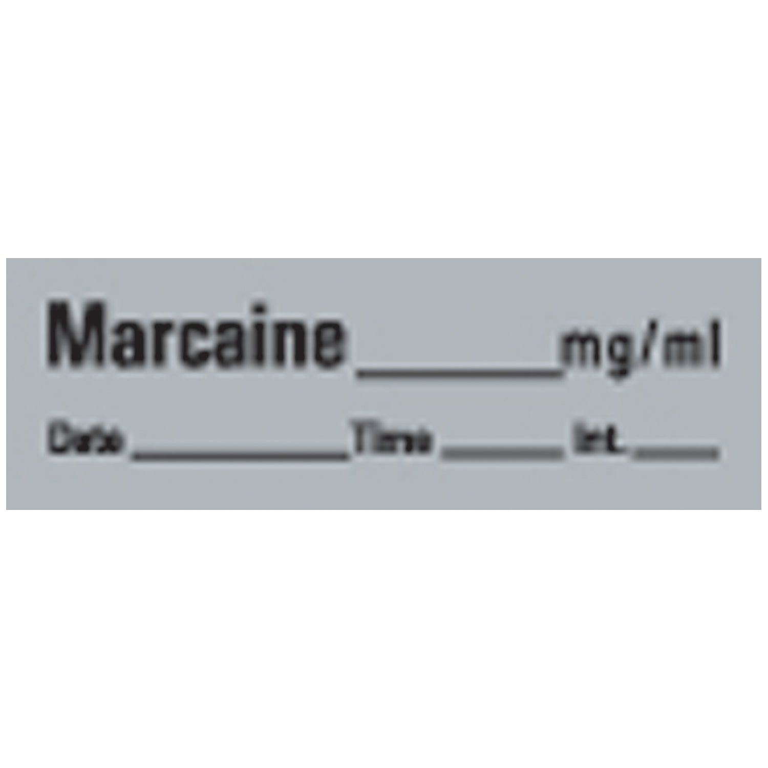 Marcaine Syringe Labels, Gray, 500"/rl