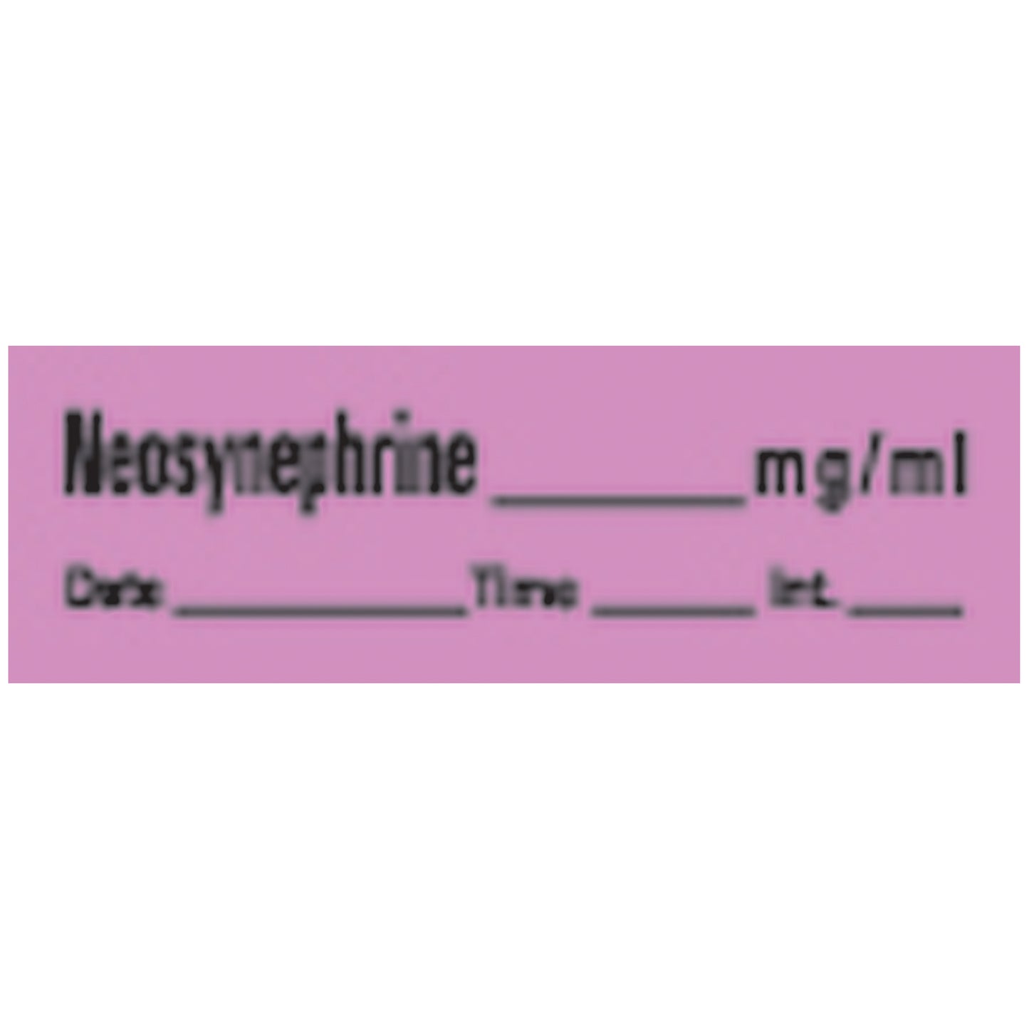 Neosynephrine Syringe Labels, Violet, 500"/rl