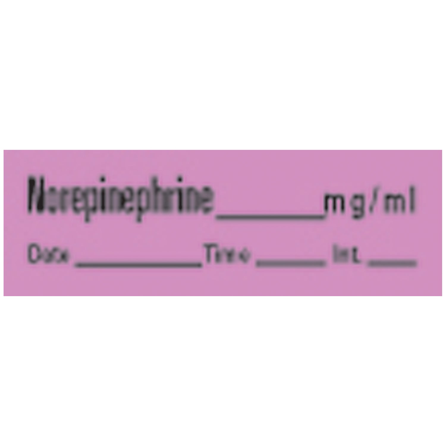 Norepinephrine Syringe Labels, Violet, 500"/rl