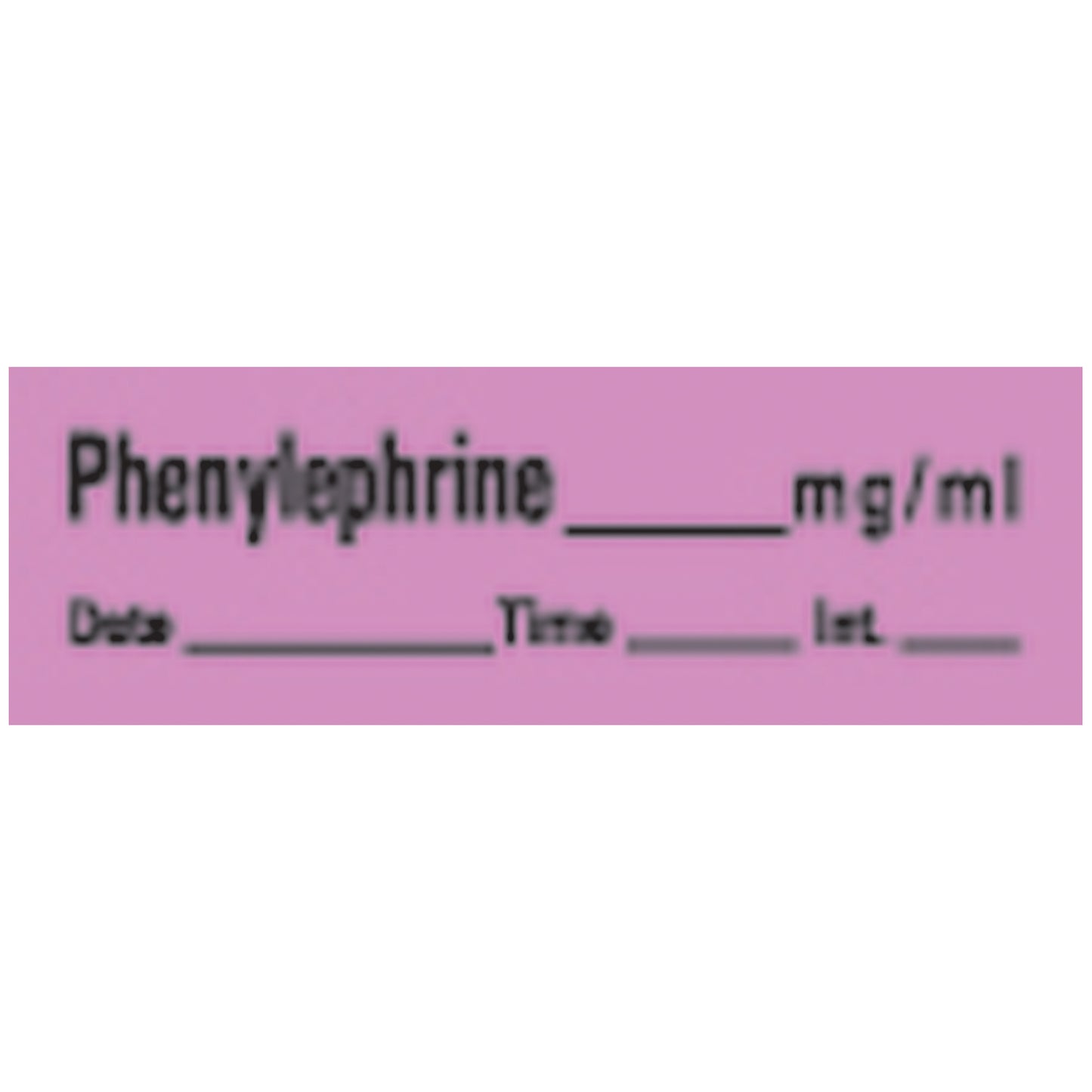 Phenylephrine Syringe Labels, Violet, 500"/rl