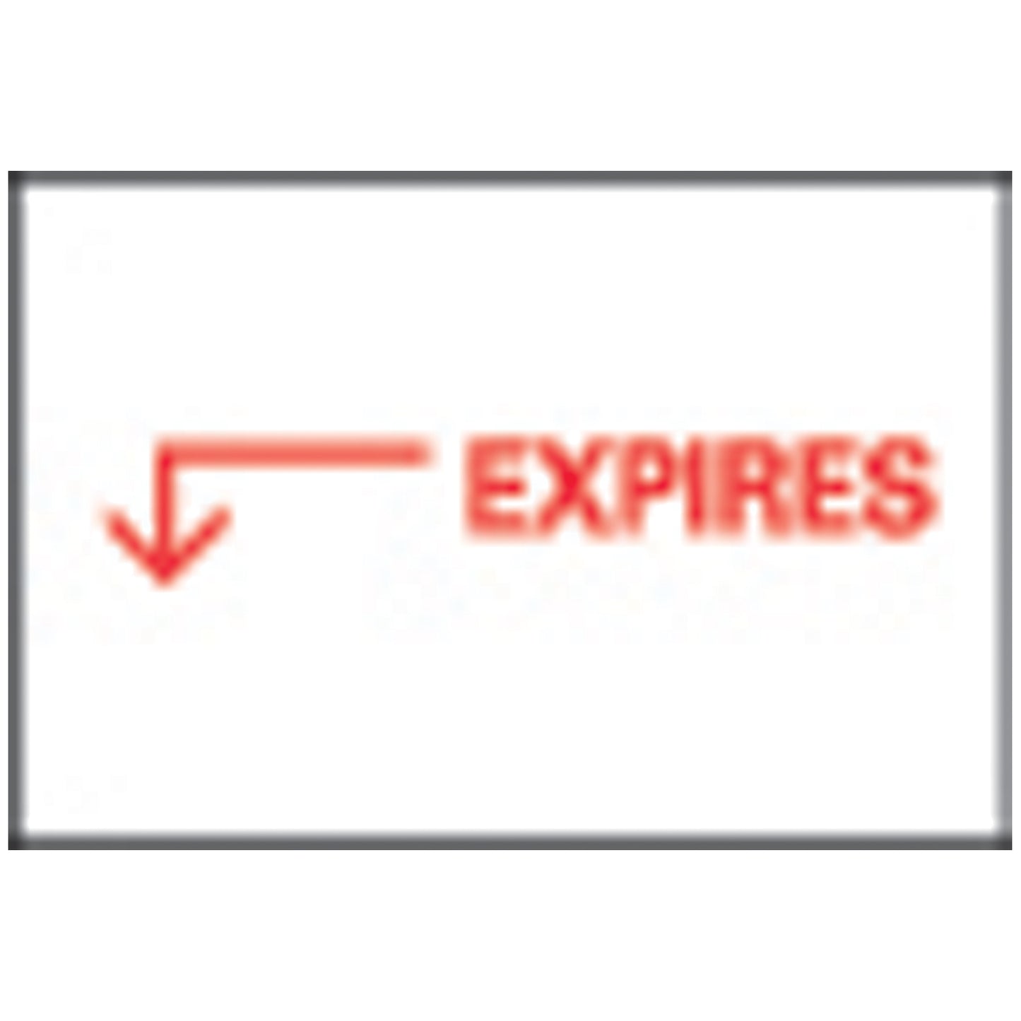 Single Ply Labels, 5/8" x 15/16", Autoclavable Adhesive, White, Red "Expires" Imprint, 1,000/rl, 24 rl/bx