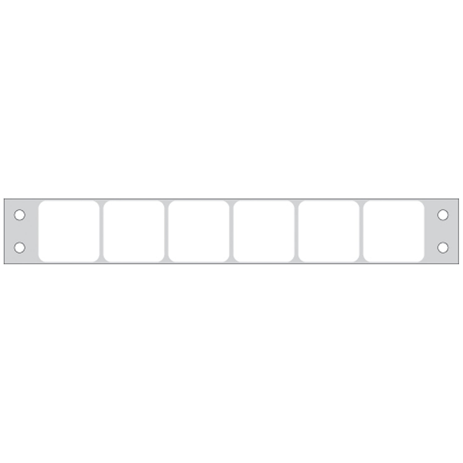 Labeling For Microscope Slides For Dot Matrix Printers, 15/16" x 15/16", (7" carrier width), 25,000/bx
