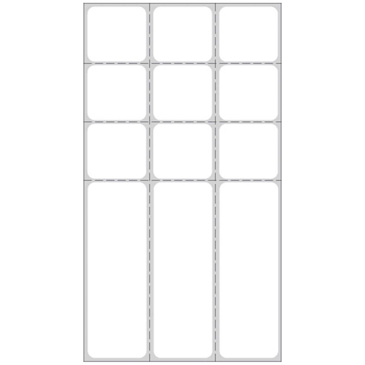 Labels For Microbiology For Thermal Printers 6" x 3_", Glove Adhesive, White, 3" Core, 1,000/rl, 8 rl/bx