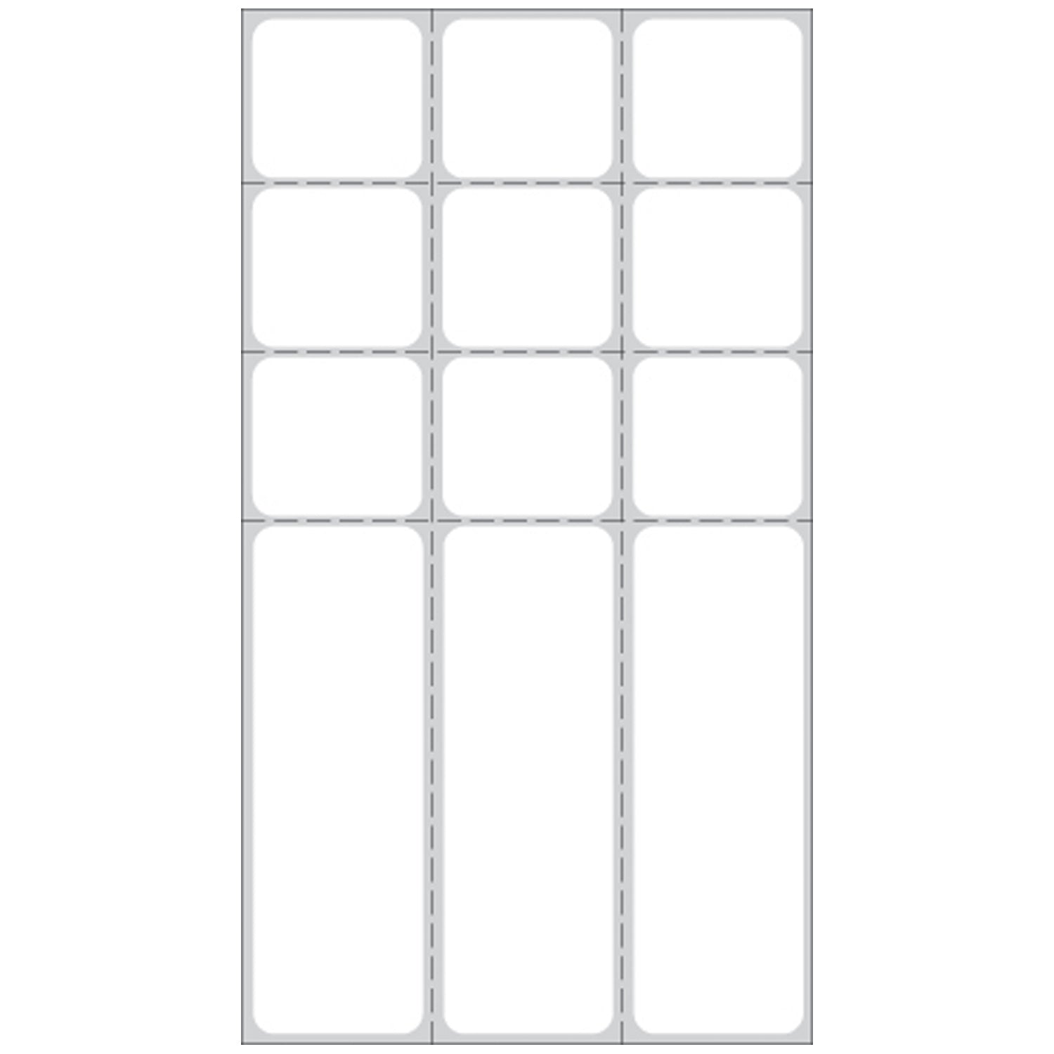 Labels For Microbiology For Thermal Printers 6" x 3_", Glove Adhesive, White, 3" Core, 1,000/rl, 8 rl/bx