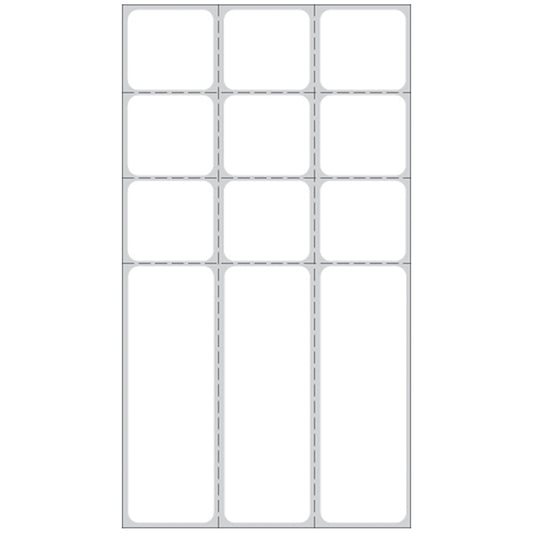 Labels For Microbiology For Thermal Printers 6" x 3_", Glove Adhesive, White, 3" Core, 1,000/rl, 8 rl/bx